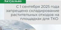 С 1 сентября 2025 года вступил в силу прямой запрет на складирование растительных отходов на площадках для ТКО. - Ачинский район