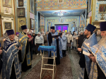 Священники Ачинского благочиния отслужили молебен с акафистом пред чудотворным образом Пресвятой Богородицы из села Коробейниково 2